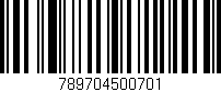 Código de barras (EAN, GTIN, SKU, ISBN): '789704500701'