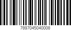 Código de barras (EAN, GTIN, SKU, ISBN): '7897045040008'