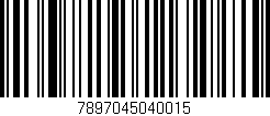 Código de barras (EAN, GTIN, SKU, ISBN): '7897045040015'