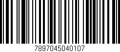 Código de barras (EAN, GTIN, SKU, ISBN): '7897045040107'