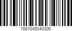 Código de barras (EAN, GTIN, SKU, ISBN): '7897045040305'