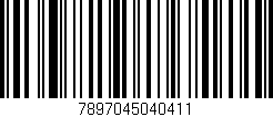 Código de barras (EAN, GTIN, SKU, ISBN): '7897045040411'