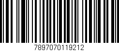 Código de barras (EAN, GTIN, SKU, ISBN): '7897070119212'