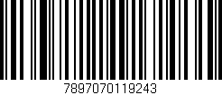 Código de barras (EAN, GTIN, SKU, ISBN): '7897070119243'