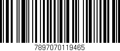 Código de barras (EAN, GTIN, SKU, ISBN): '7897070119465'