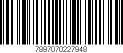 Código de barras (EAN, GTIN, SKU, ISBN): '7897070227948'