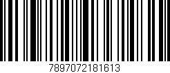 Código de barras (EAN, GTIN, SKU, ISBN): '7897072181613'