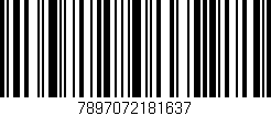 Código de barras (EAN, GTIN, SKU, ISBN): '7897072181637'