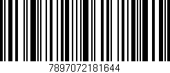 Código de barras (EAN, GTIN, SKU, ISBN): '7897072181644'