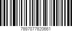 Código de barras (EAN, GTIN, SKU, ISBN): '7897077820661'