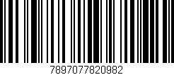 Código de barras (EAN, GTIN, SKU, ISBN): '7897077820982'