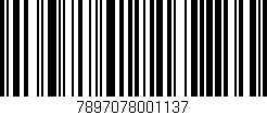 Código de barras (EAN, GTIN, SKU, ISBN): '7897078001137'