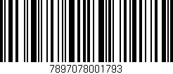 Código de barras (EAN, GTIN, SKU, ISBN): '7897078001793'