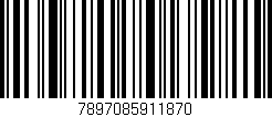 Código de barras (EAN, GTIN, SKU, ISBN): '7897085911870'