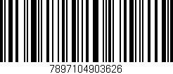 Código de barras (EAN, GTIN, SKU, ISBN): '7897104903626'