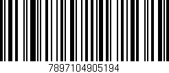 Código de barras (EAN, GTIN, SKU, ISBN): '7897104905194'