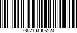 Código de barras (EAN, GTIN, SKU, ISBN): '7897104905224'