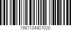 Código de barras (EAN, GTIN, SKU, ISBN): '7897104907020'