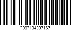 Código de barras (EAN, GTIN, SKU, ISBN): '7897104907167'