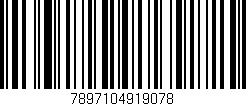 Código de barras (EAN, GTIN, SKU, ISBN): '7897104919078'