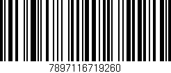 Código de barras (EAN, GTIN, SKU, ISBN): '7897116719260'