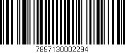 Código de barras (EAN, GTIN, SKU, ISBN): '7897130002294'