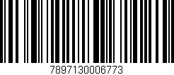 Código de barras (EAN, GTIN, SKU, ISBN): '7897130006773'