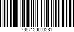 Código de barras (EAN, GTIN, SKU, ISBN): '7897130009361'