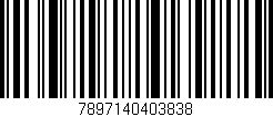 Código de barras (EAN, GTIN, SKU, ISBN): '7897140403838'