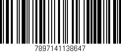 Código de barras (EAN, GTIN, SKU, ISBN): '7897141138647'