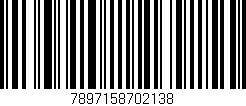 Código de barras (EAN, GTIN, SKU, ISBN): '7897158702138'
