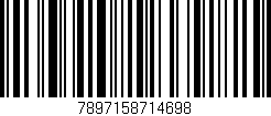 Código de barras (EAN, GTIN, SKU, ISBN): '7897158714698'
