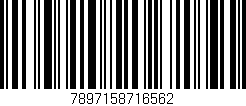 Código de barras (EAN, GTIN, SKU, ISBN): '7897158716562'
