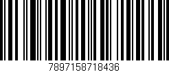 Código de barras (EAN, GTIN, SKU, ISBN): '7897158718436'