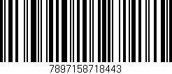Código de barras (EAN, GTIN, SKU, ISBN): '7897158718443'