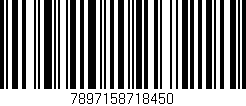 Código de barras (EAN, GTIN, SKU, ISBN): '7897158718450'