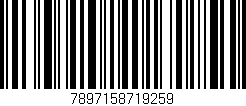 Código de barras (EAN, GTIN, SKU, ISBN): '7897158719259'