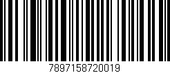 Código de barras (EAN, GTIN, SKU, ISBN): '7897158720019'