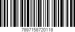 Código de barras (EAN, GTIN, SKU, ISBN): '7897158720118'