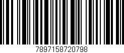 Código de barras (EAN, GTIN, SKU, ISBN): '7897158720798'