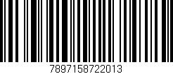 Código de barras (EAN, GTIN, SKU, ISBN): '7897158722013'