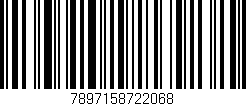Código de barras (EAN, GTIN, SKU, ISBN): '7897158722068'