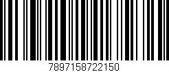 Código de barras (EAN, GTIN, SKU, ISBN): '7897158722150'