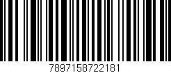 Código de barras (EAN, GTIN, SKU, ISBN): '7897158722181'