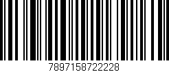Código de barras (EAN, GTIN, SKU, ISBN): '7897158722228'
