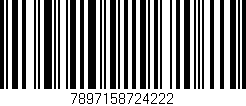 Código de barras (EAN, GTIN, SKU, ISBN): '7897158724222'