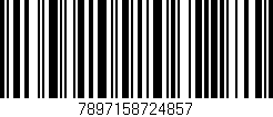 Código de barras (EAN, GTIN, SKU, ISBN): '7897158724857'