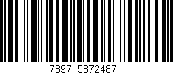 Código de barras (EAN, GTIN, SKU, ISBN): '7897158724871'