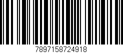 Código de barras (EAN, GTIN, SKU, ISBN): '7897158724918'