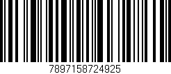Código de barras (EAN, GTIN, SKU, ISBN): '7897158724925'